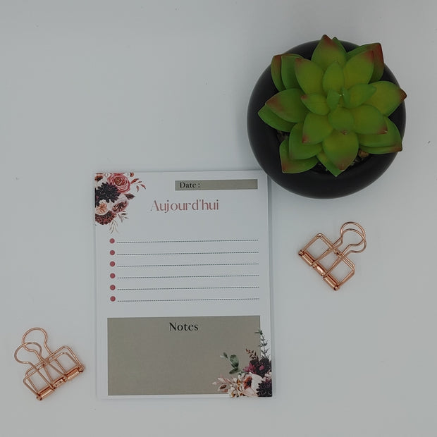 Petit bloc-notes - Aujourd&