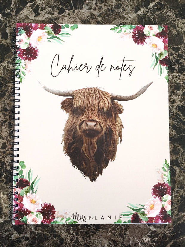 Grand cahier de notes - Vache