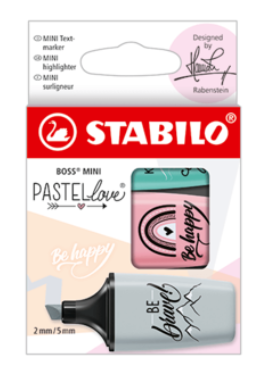 Stabilo Mini Pastel Love - Ensemble de 3 