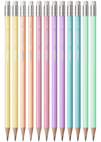 Stabilo Swano Pastel - Étui de 6 crayons HB – Miss planif