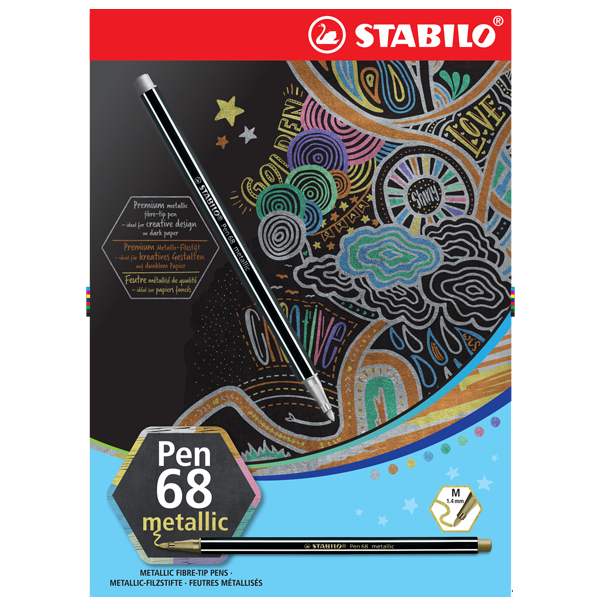 Stabilo Pen 68 metallic - Ensemble de 6