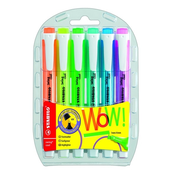 Stabilo Swing Cool - Ensemble de 6